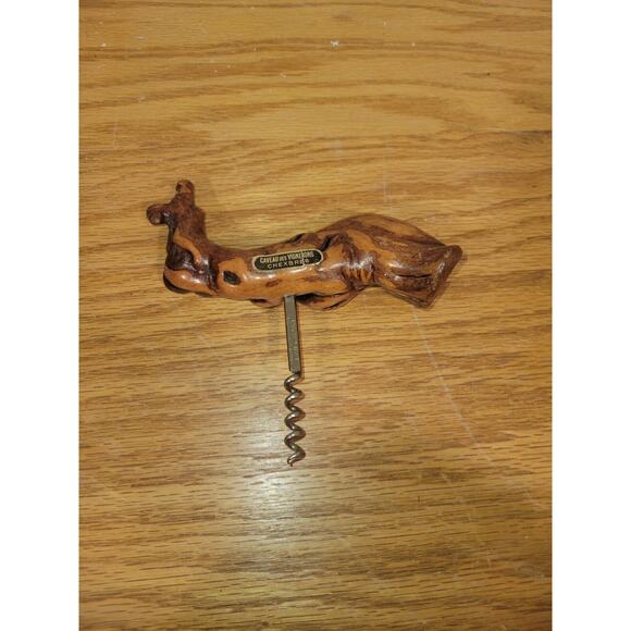 Chexbres Other - Vintage Driftwood Swiss Winery Caveau Des Vignerons Chexbres Cork Screw